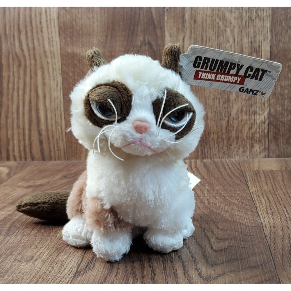Grumpy Cat Think Grumpy 6" Plush Stuffed Animal HGC22982 Ganz